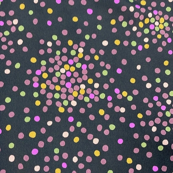 Kate Spade Disco Dots Ruffle Shirt Dress Button Front Confetti Long Sleeve Sz 6 - Picture 13 of 16